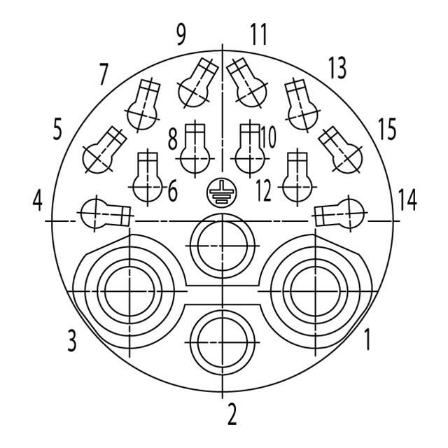 C01610I0150031 Amphenol Tuchel Industrial  Rundsteckverbindergehäuse